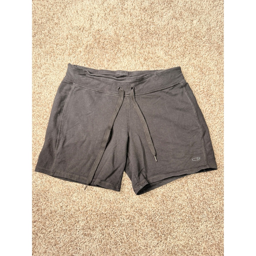 Vintage Champion Women's Small Black Shorts Y2K 90s Athletic Stretch
